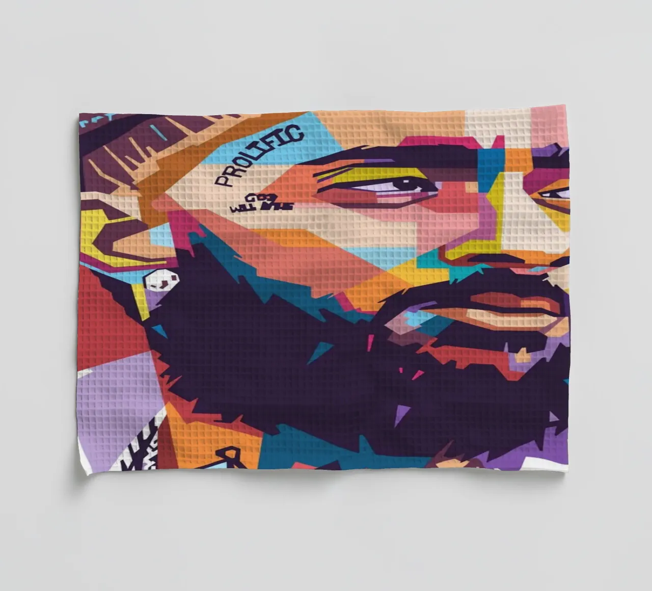 Portrait pop art de Nipsey Hussle torchon de Hantamrata
