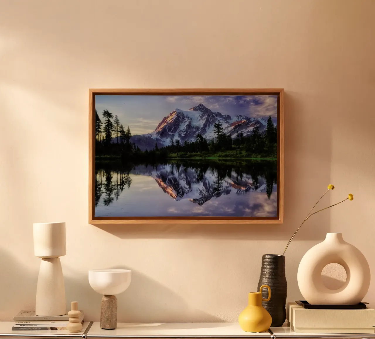 Sunrise on Mount Shuksan - James K. Papp tela con Cornice a cassetta da Pictufy