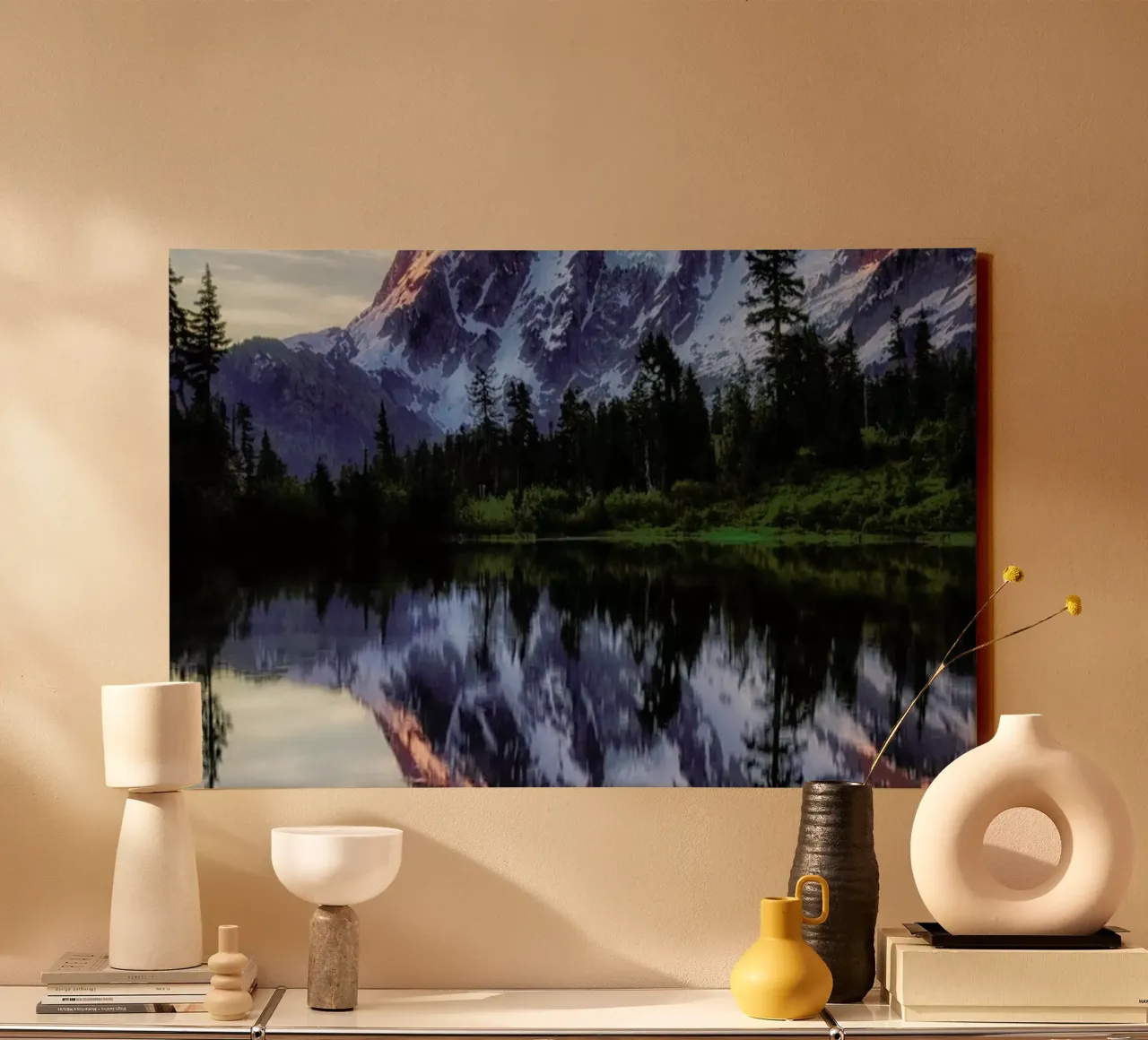 Sunrise on Mount Shuksan - James K. Papp tela con Cornice a cassetta da Pictufy