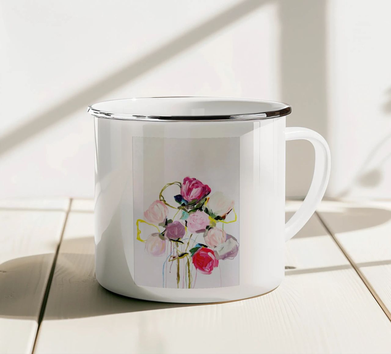 Bloom 0709 tazza in smalto da Leigh Viner