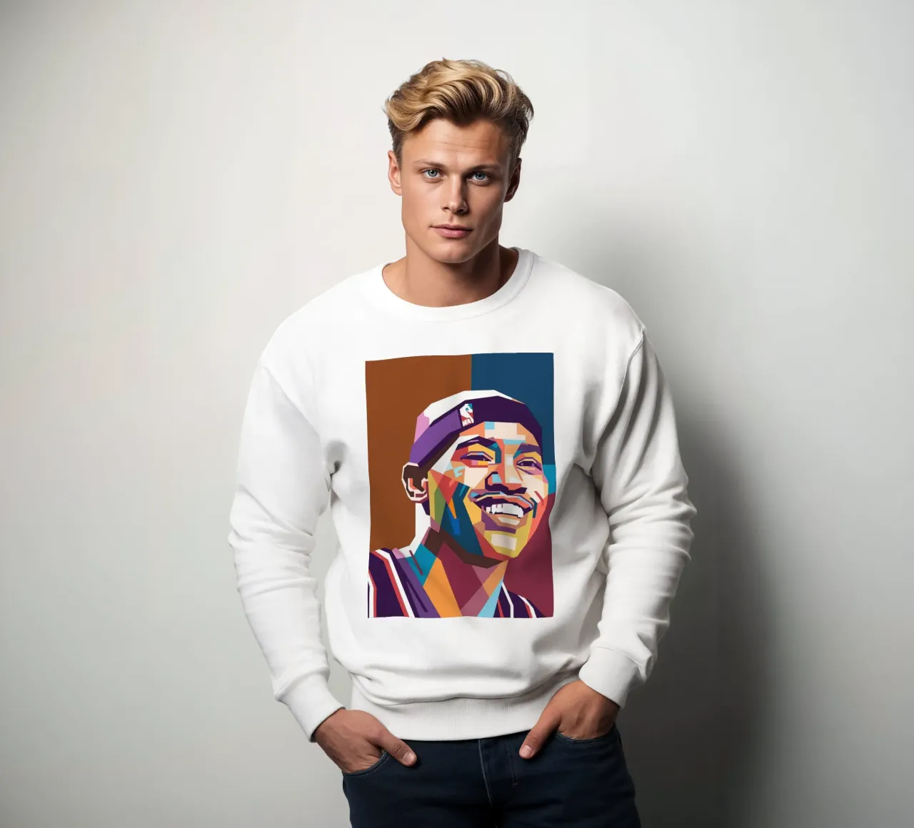 Ritratto pop art di Vince Carter felpa da Hantamrata
