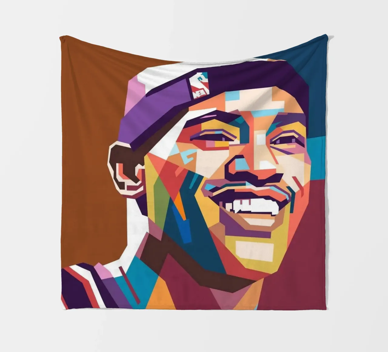 Ritratto pop art di Vince Carter coperta in pile da Hantamrata