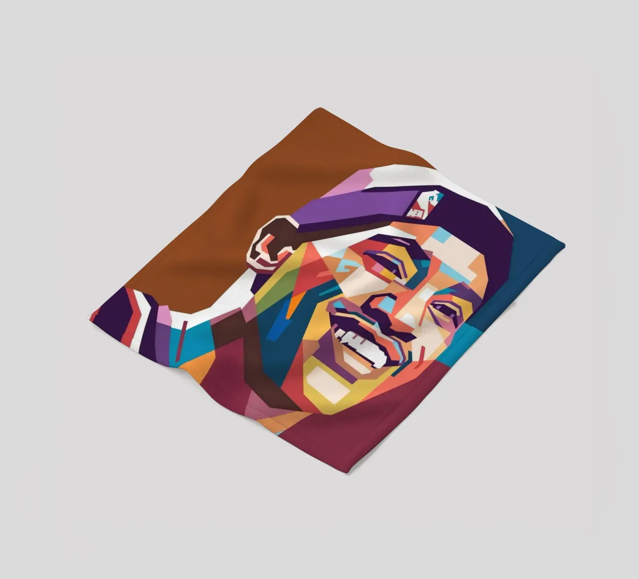 Ritratto pop art di Vince Carter coperta in pile da Hantamrata