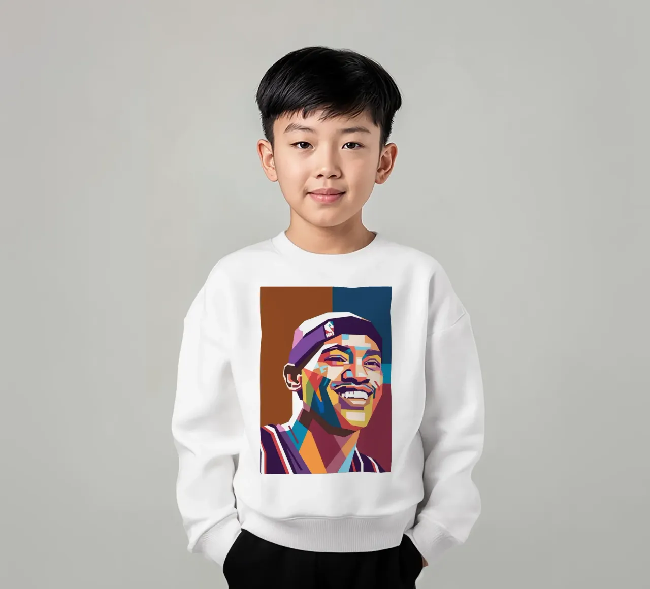 Ritratto pop art di Vince Carter felpa bambino da Hantamrata