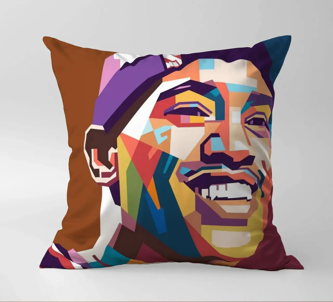 Ritratto pop art di Vince Carter cuscino da Hantamrata