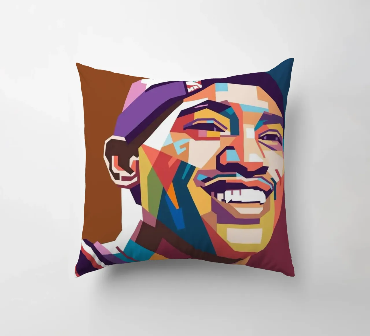 Ritratto pop art di Vince Carter cuscino da Hantamrata