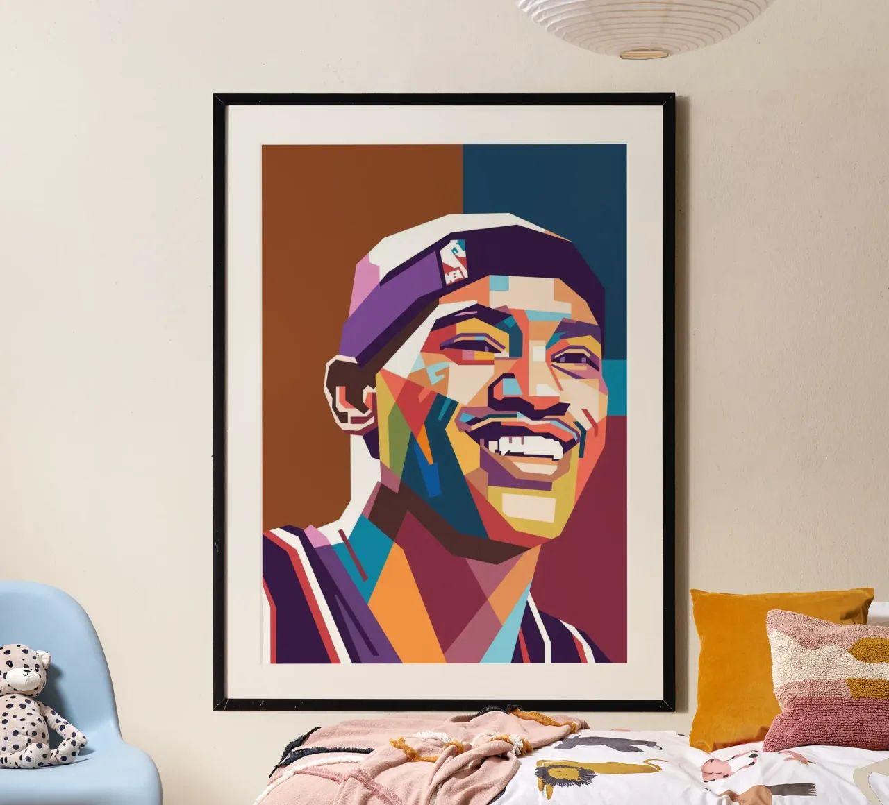 Ritratto pop art di Vince Carter carta hahnemühle da Hantamrata