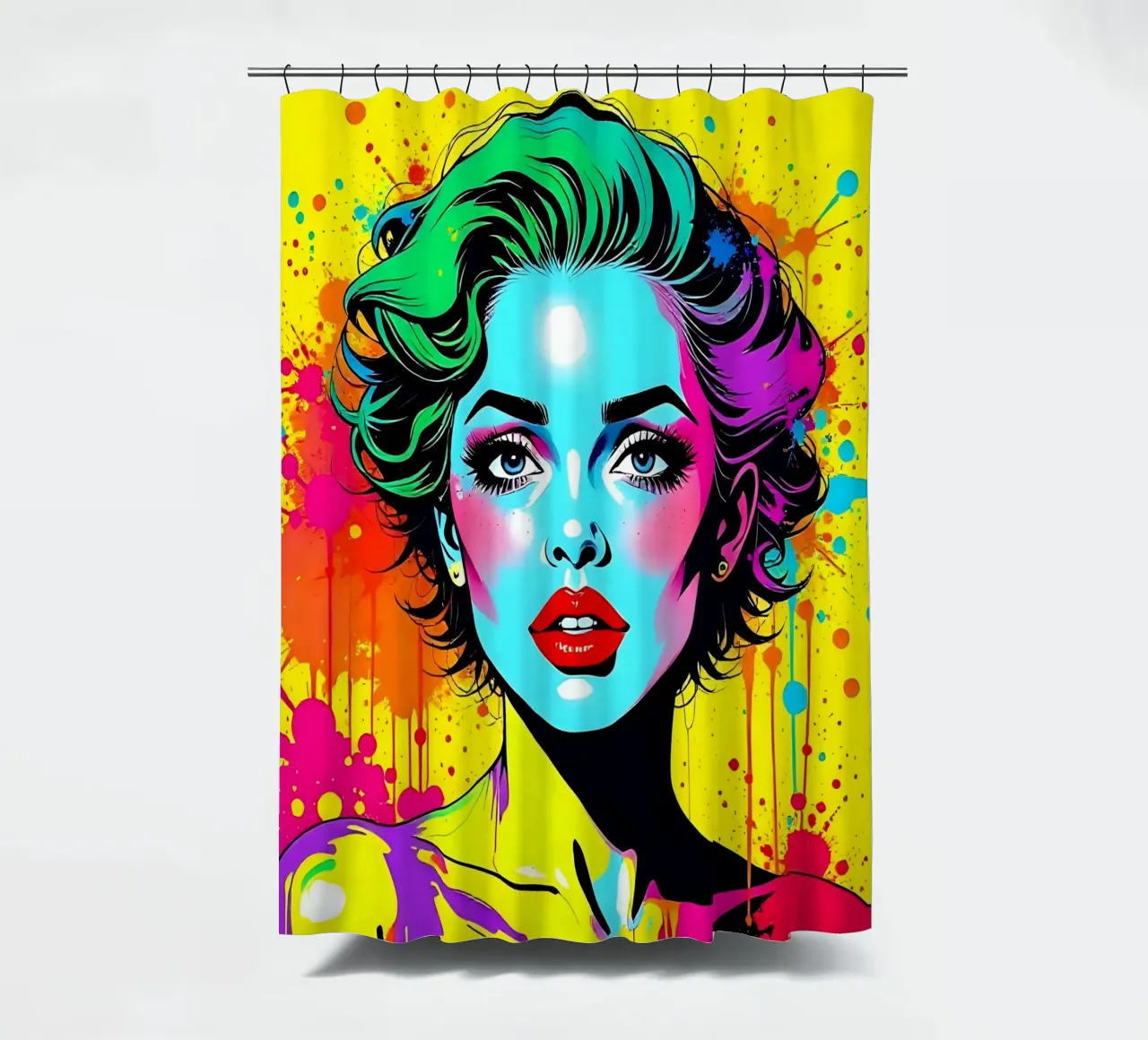 Stile_A_1 tenda da doccia da AI-Portraits by LK