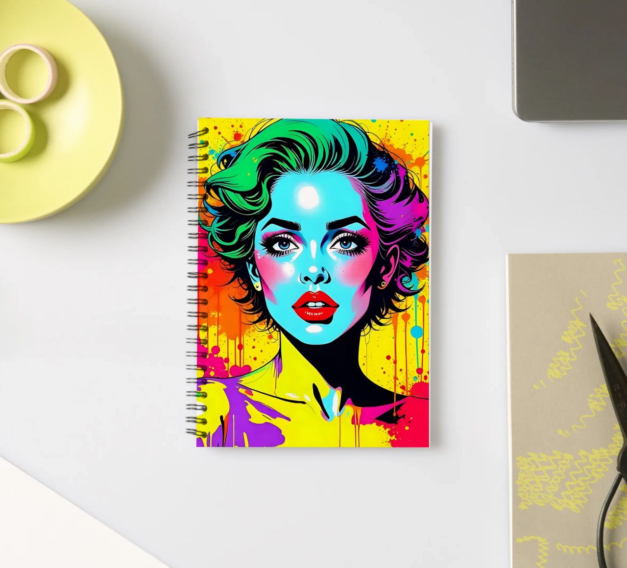 Style_A_1 spiral notebook by AI-Portraits by LK