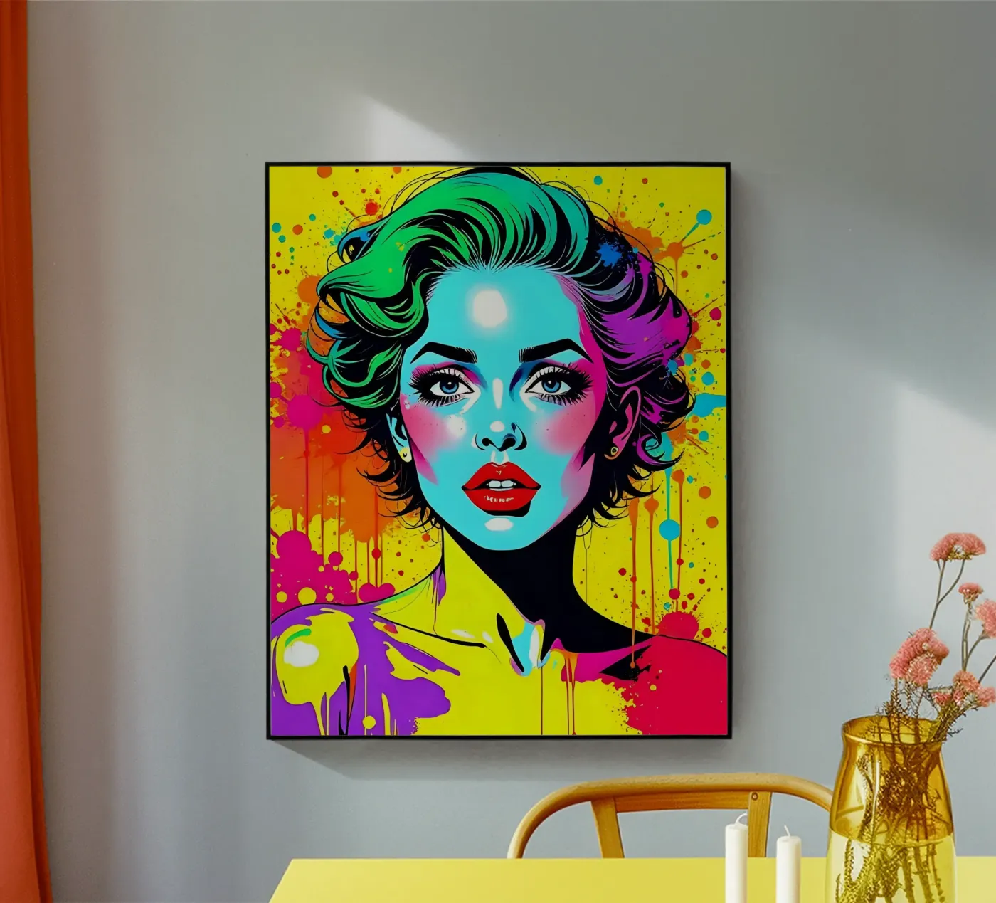 Stijl_A_1 acryl van AI-Portraits by LK
