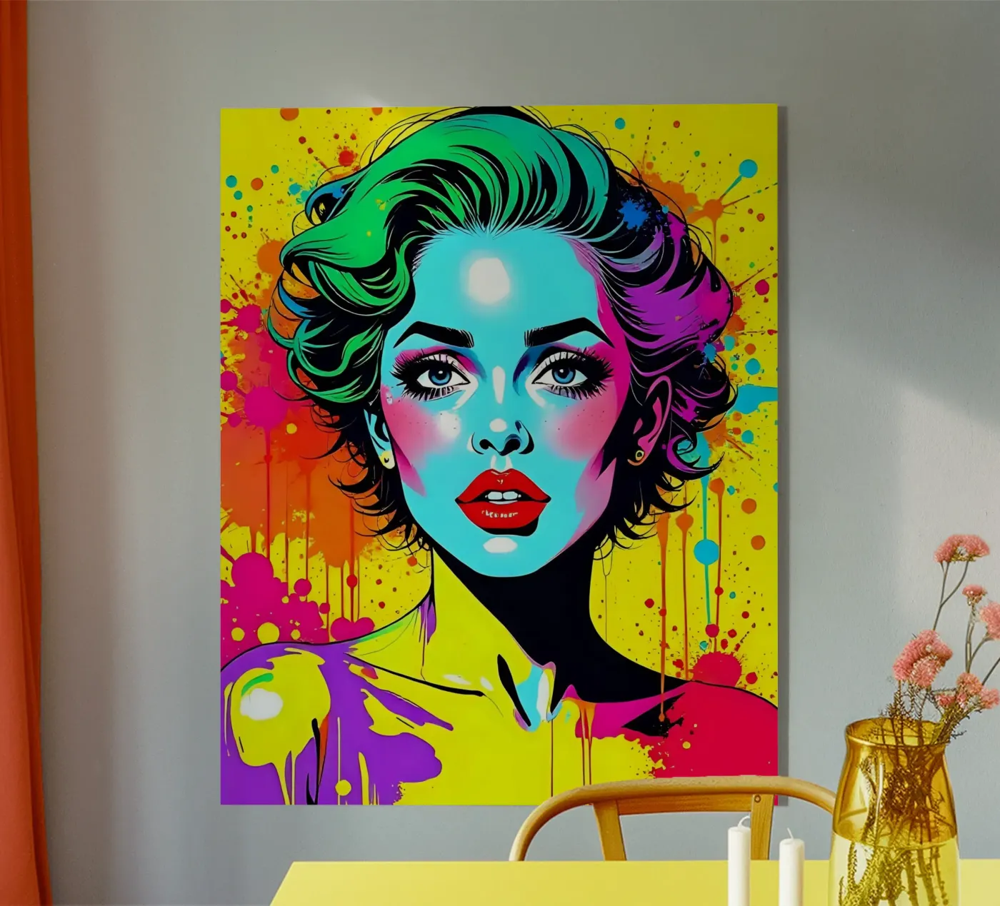 Stijl_A_1 acryl van AI-Portraits by LK