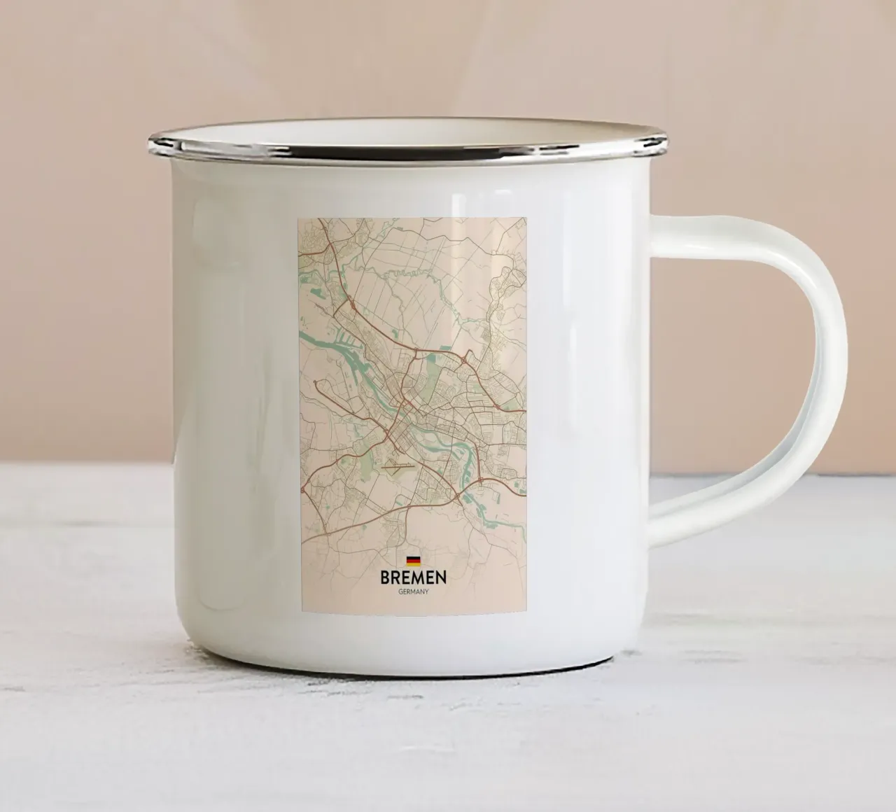 Brema DE tazza in smalto da Jacob W MICKELSON