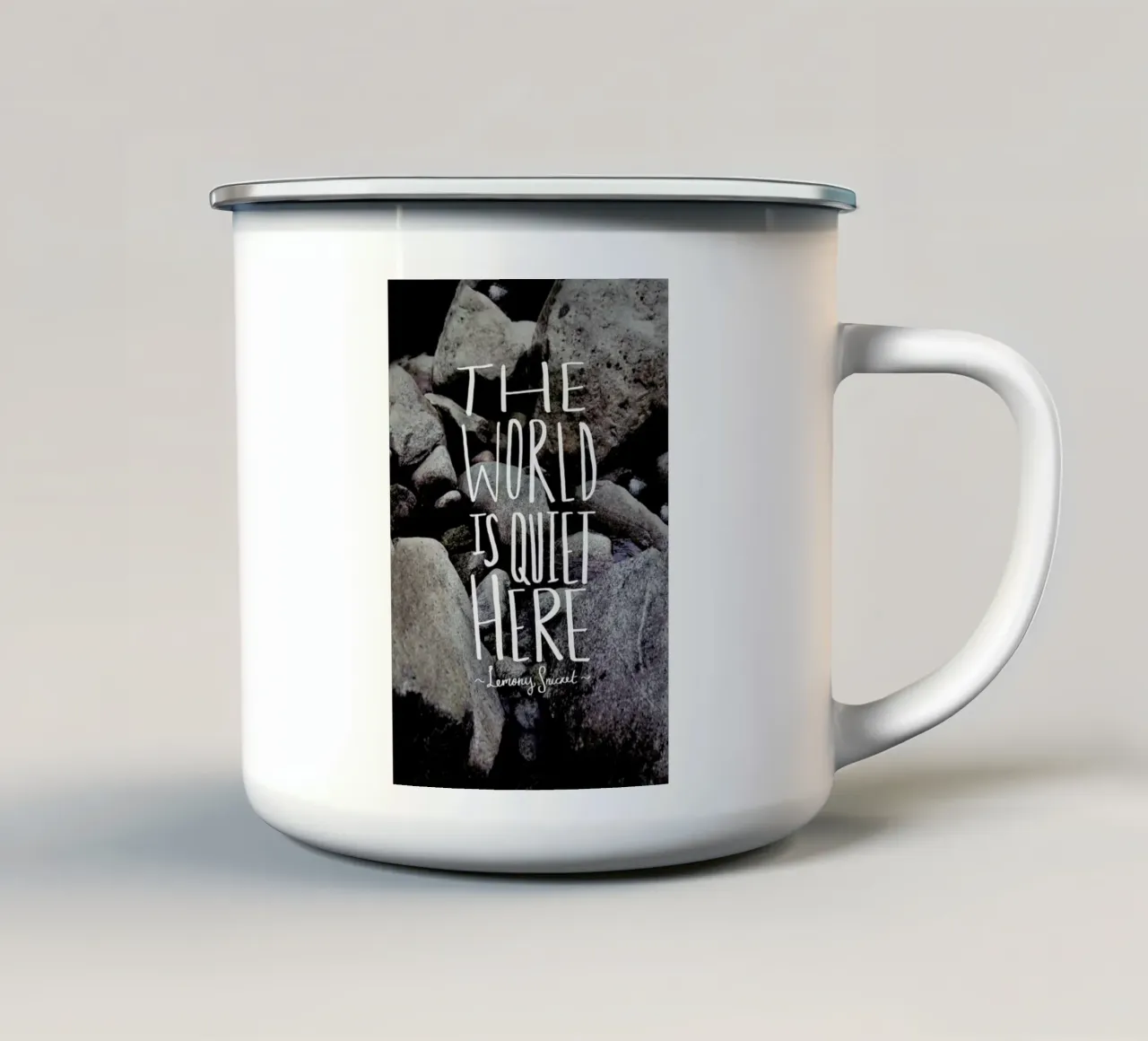Quiet tazza in smalto da Leah Flores