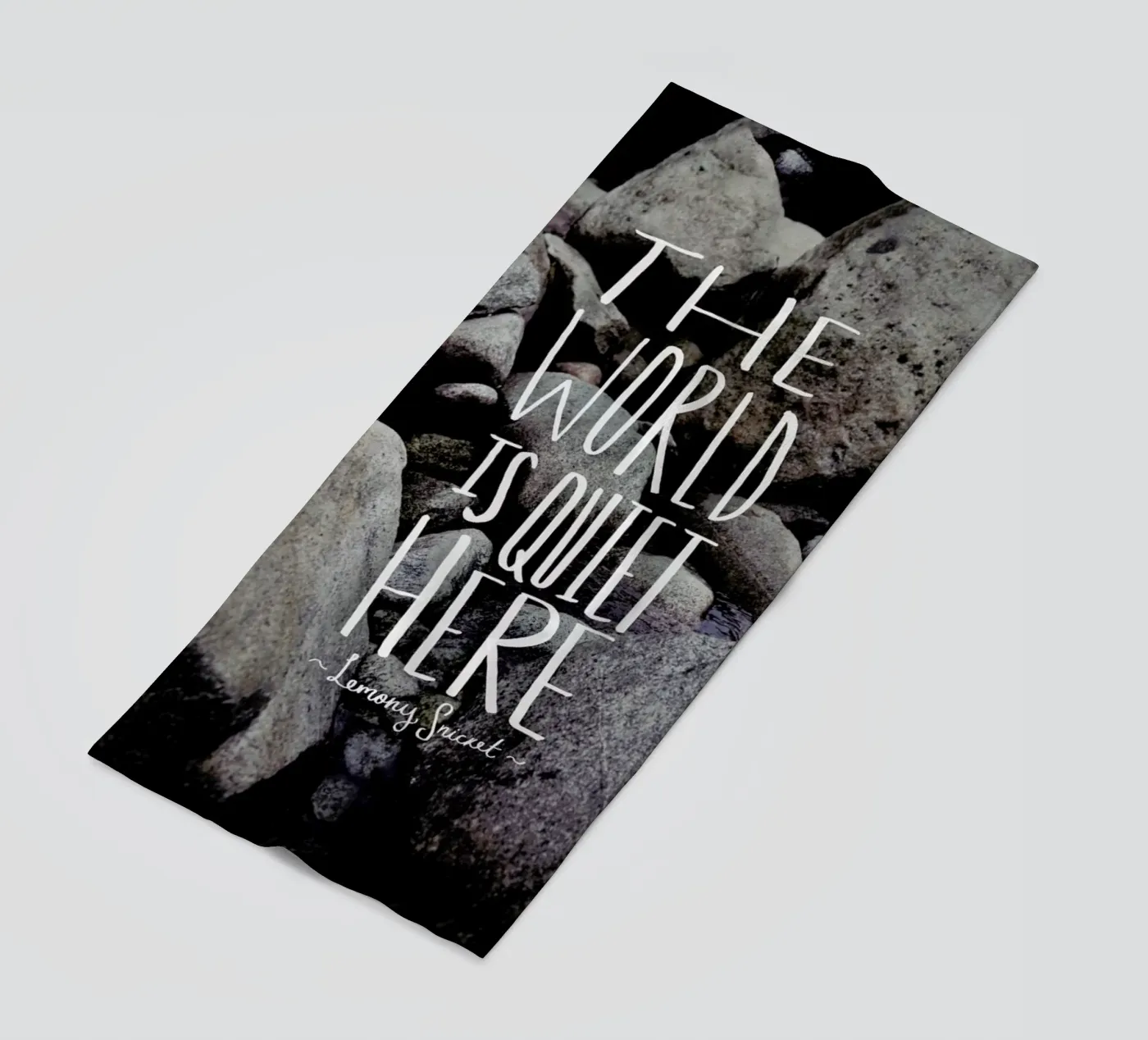 Quiet beach towel by Leah Flores