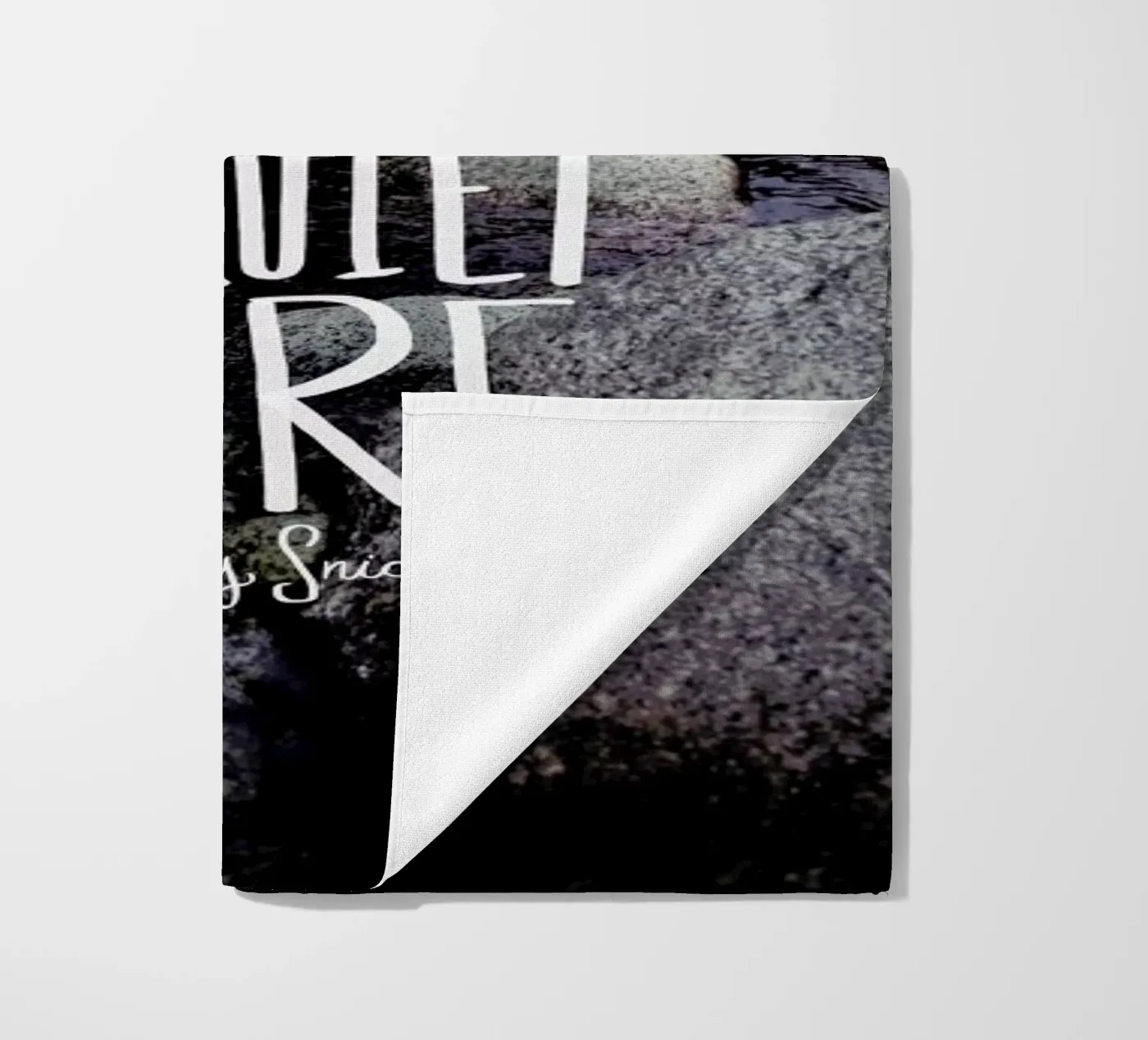 Quiet beach towel by Leah Flores