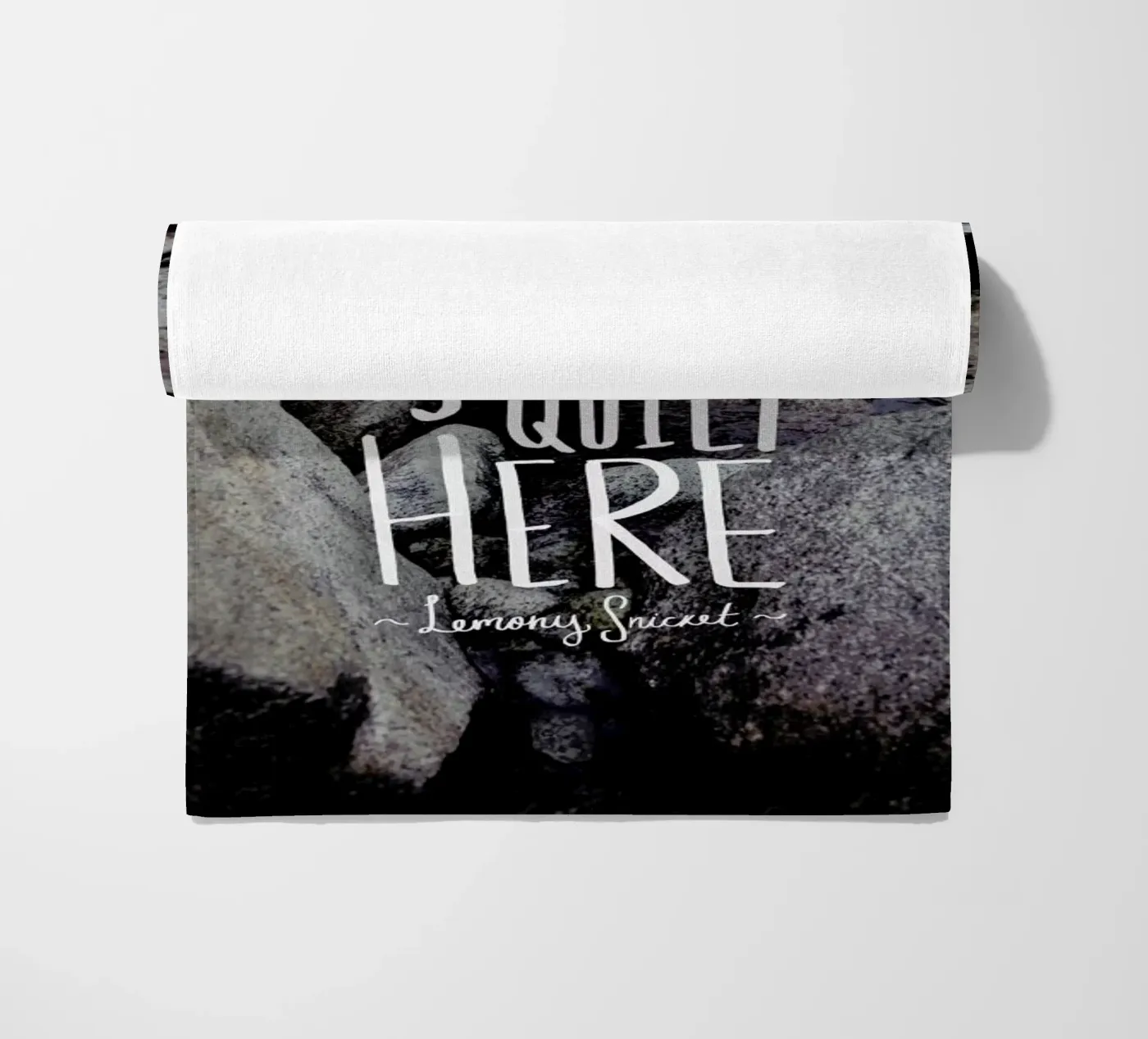 Quiet beach towel by Leah Flores