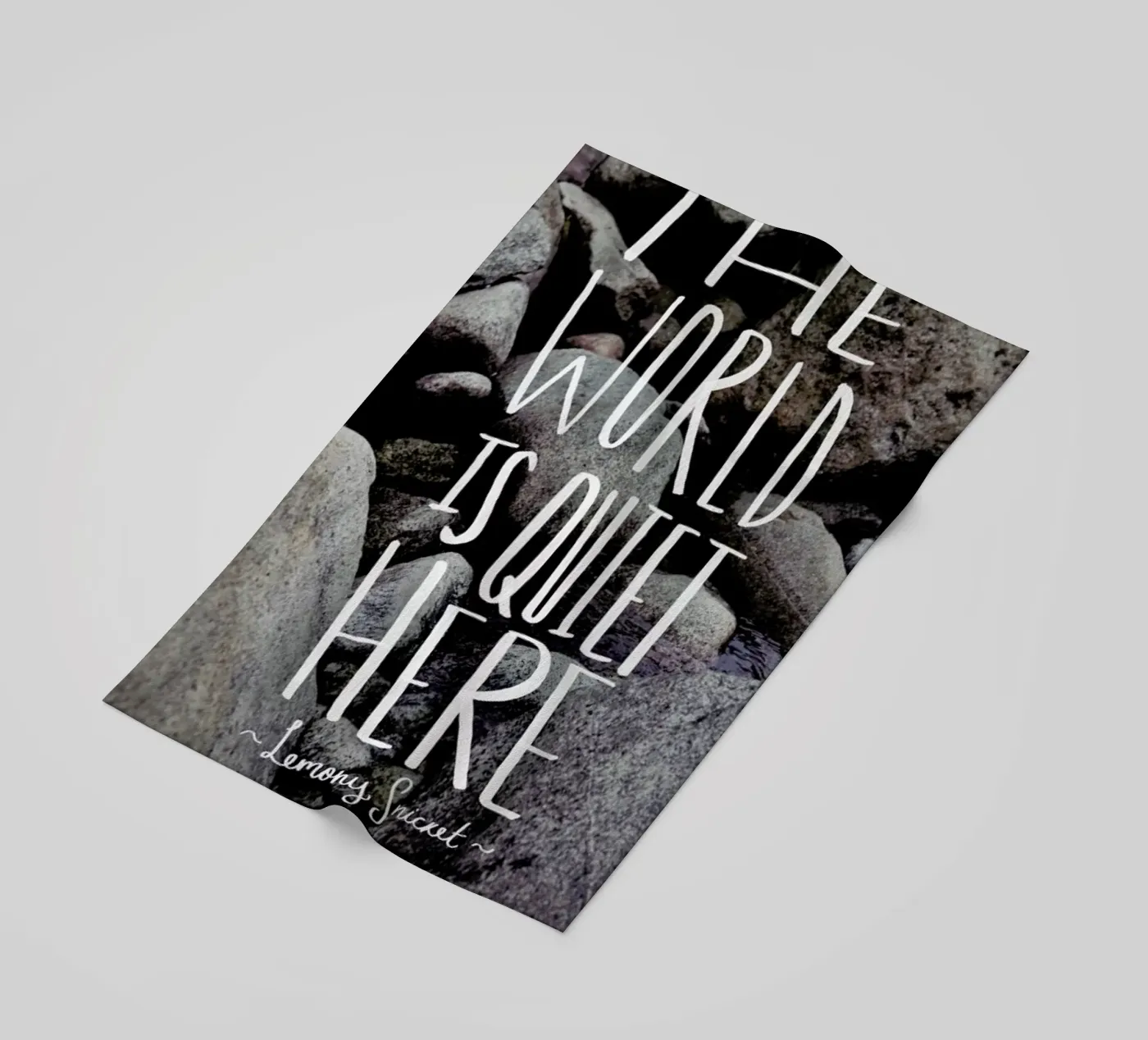 Quiet beach towel by Leah Flores