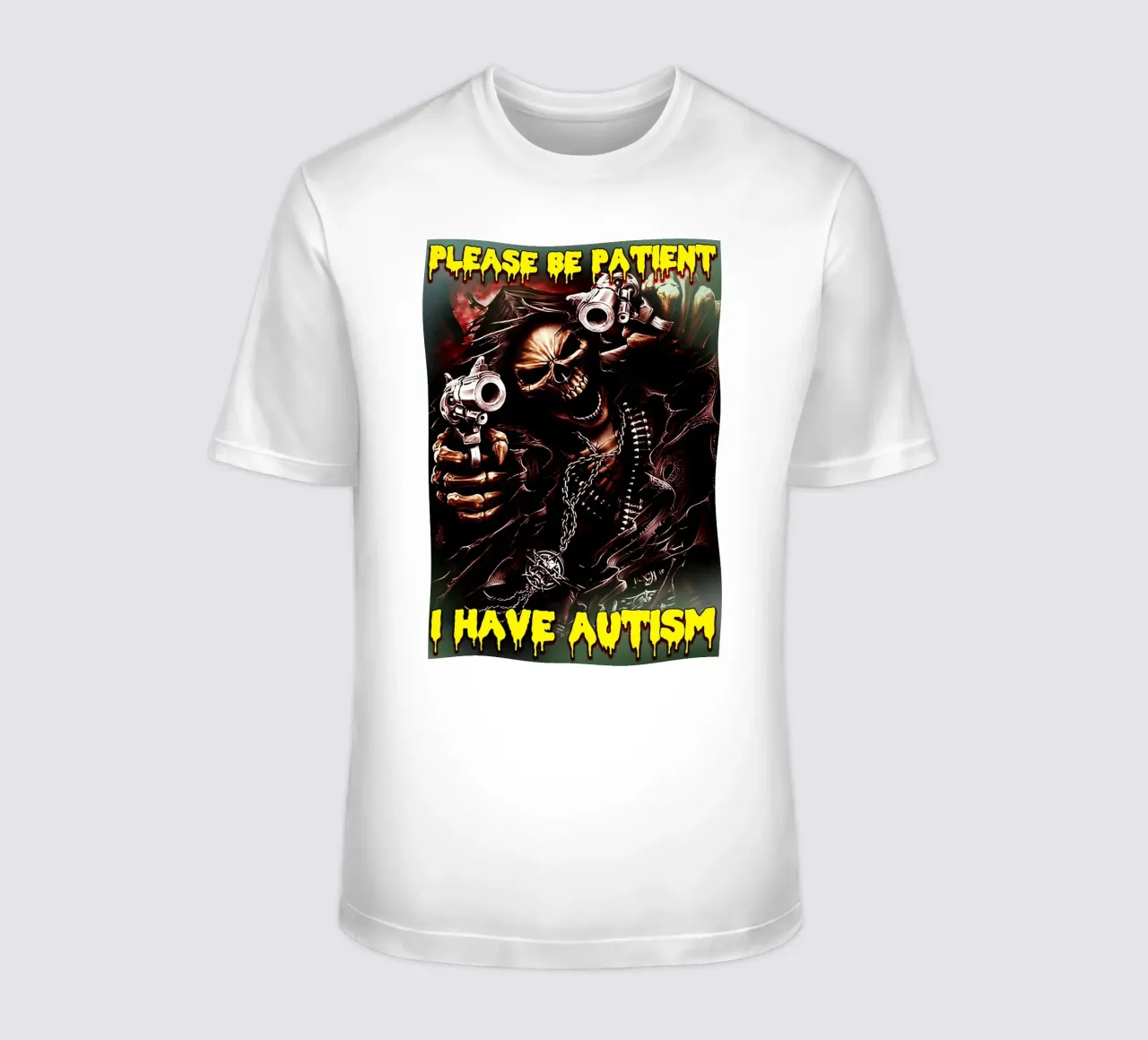 Scheletro duro meme Scheletro art design t-shirt da samaras