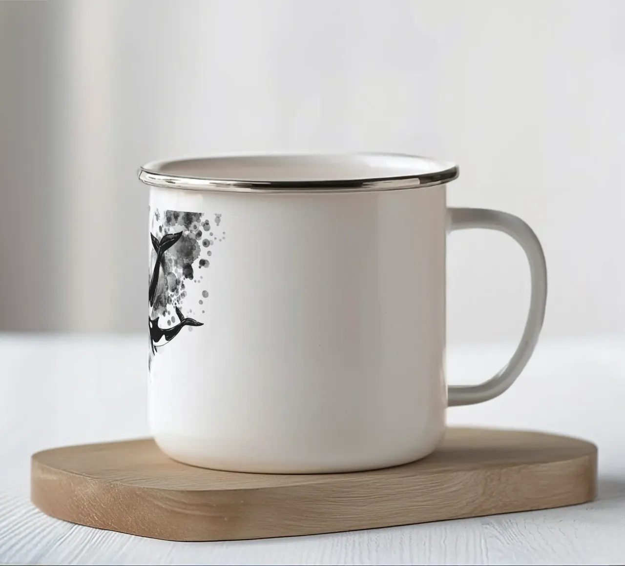 Piccola famiglia tazza in smalto da Stella-Illustrations