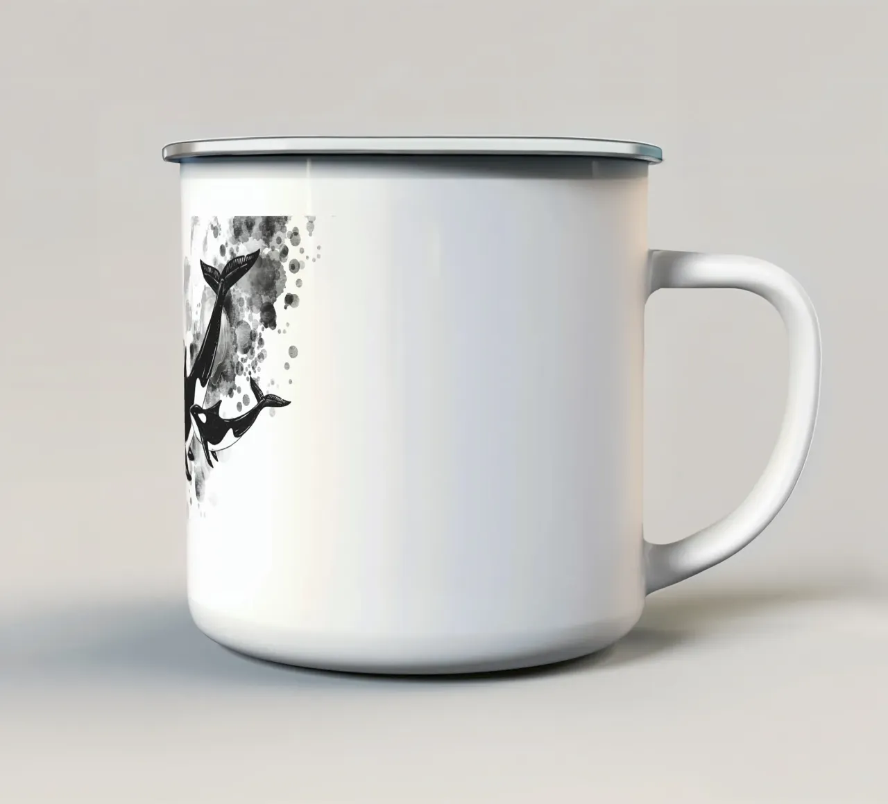 Piccola famiglia tazza in smalto da Stella-Illustrations