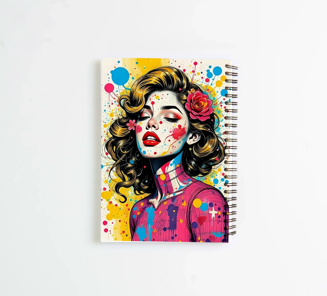 Style_A_3 spiral notebook by AI-Portraits by LK