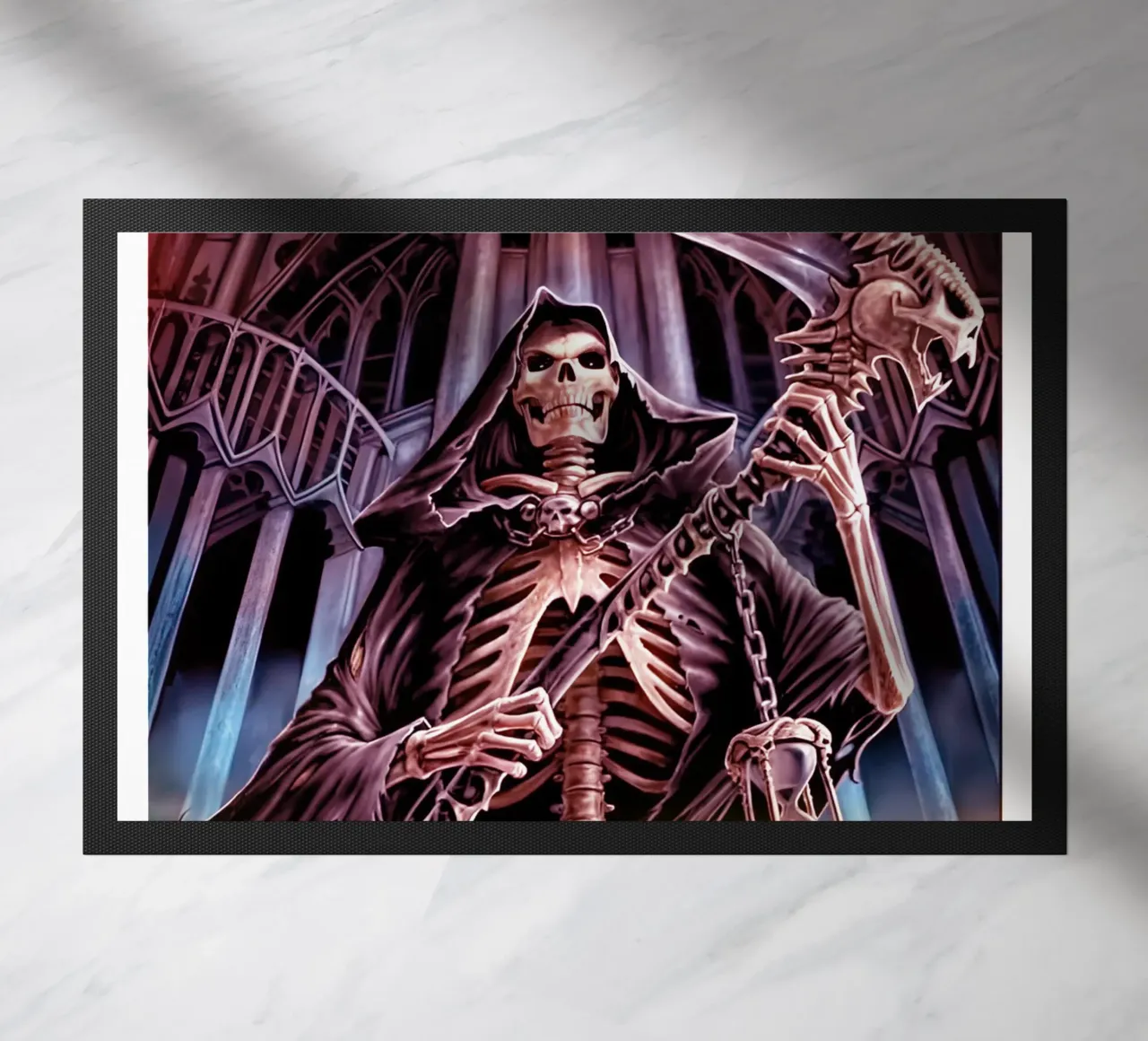 Diffondere disinformazione Divertente scheletro duro Meme Art zerbino da samaras