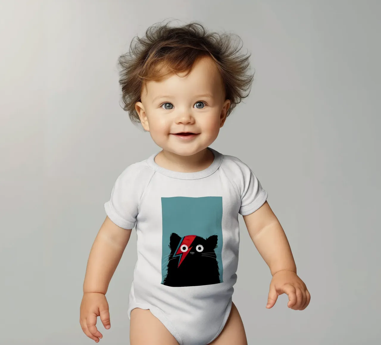 Cat - Hero 2 body neonato maniche corte da Doozal