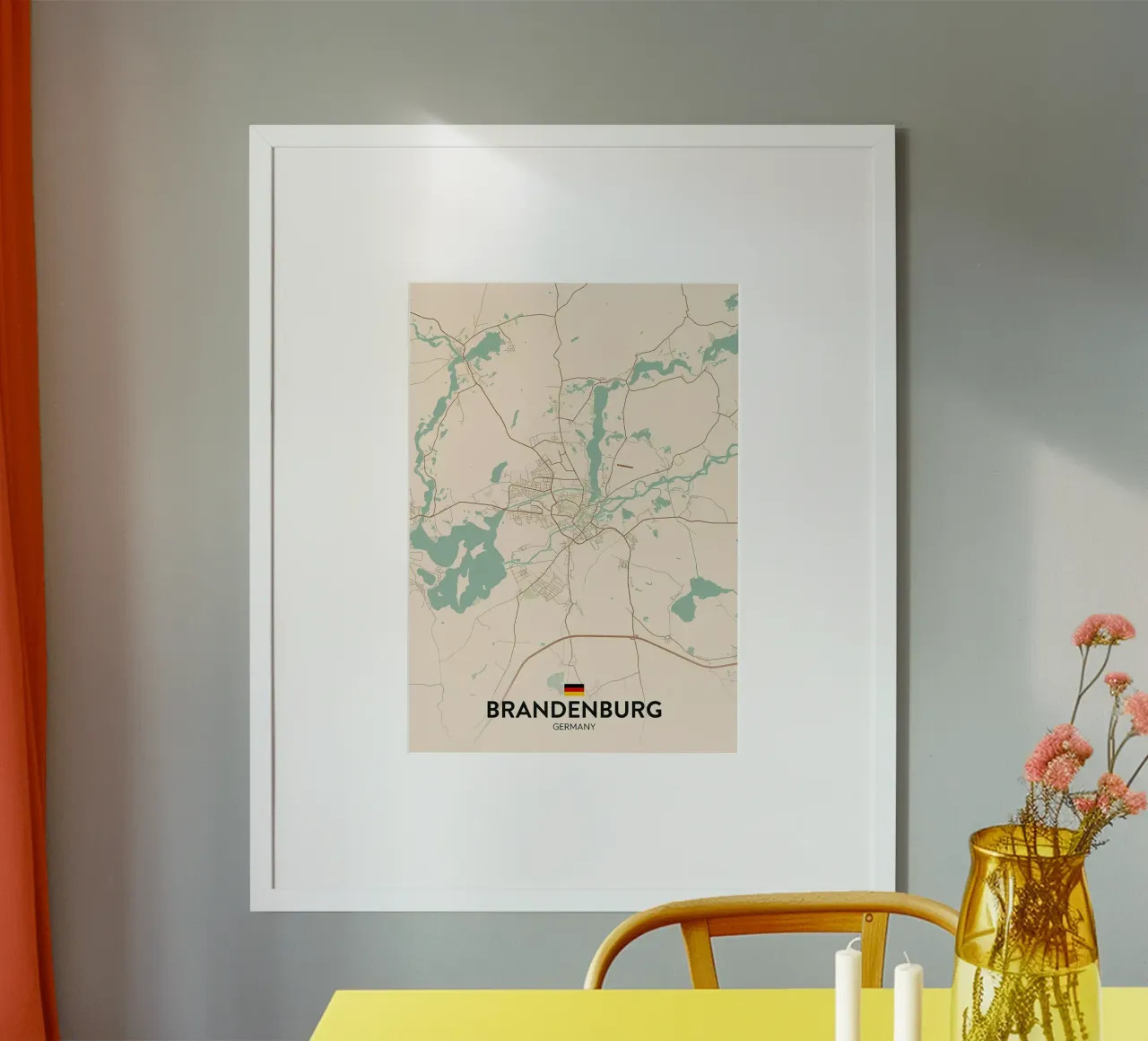 Brandeburgo DE poster con telaio in legno da Jacob W MICKELSON