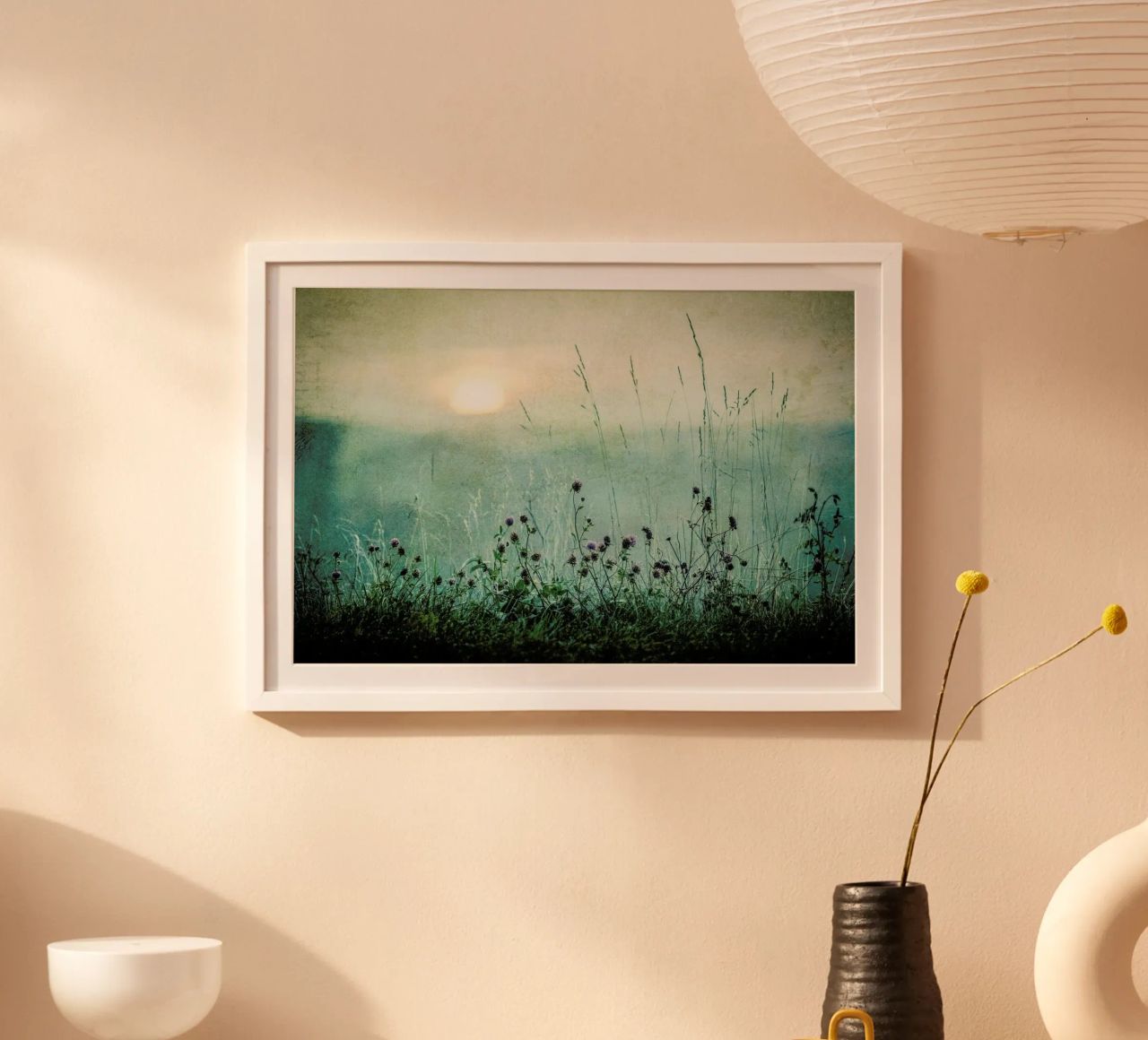 Autumn Sunrise - Åsmund Kværnstrøm Poster mit Kunststoffrahmen von Pictufy