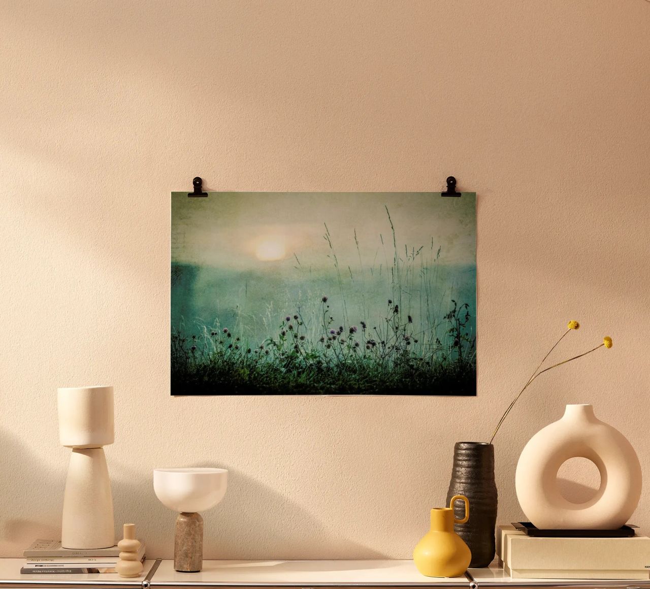 Autumn Sunrise - Åsmund Kværnstrøm Poster mit Kunststoffrahmen von Pictufy