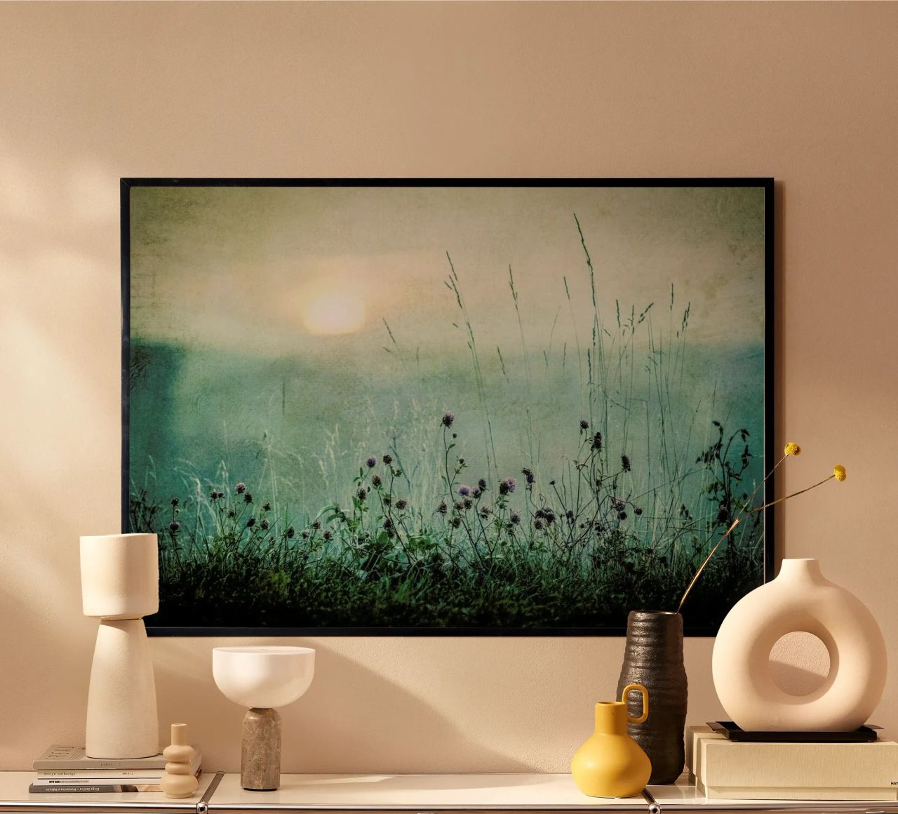Autumn Sunrise - Åsmund Kværnstrøm Poster mit Kunststoffrahmen von Pictufy