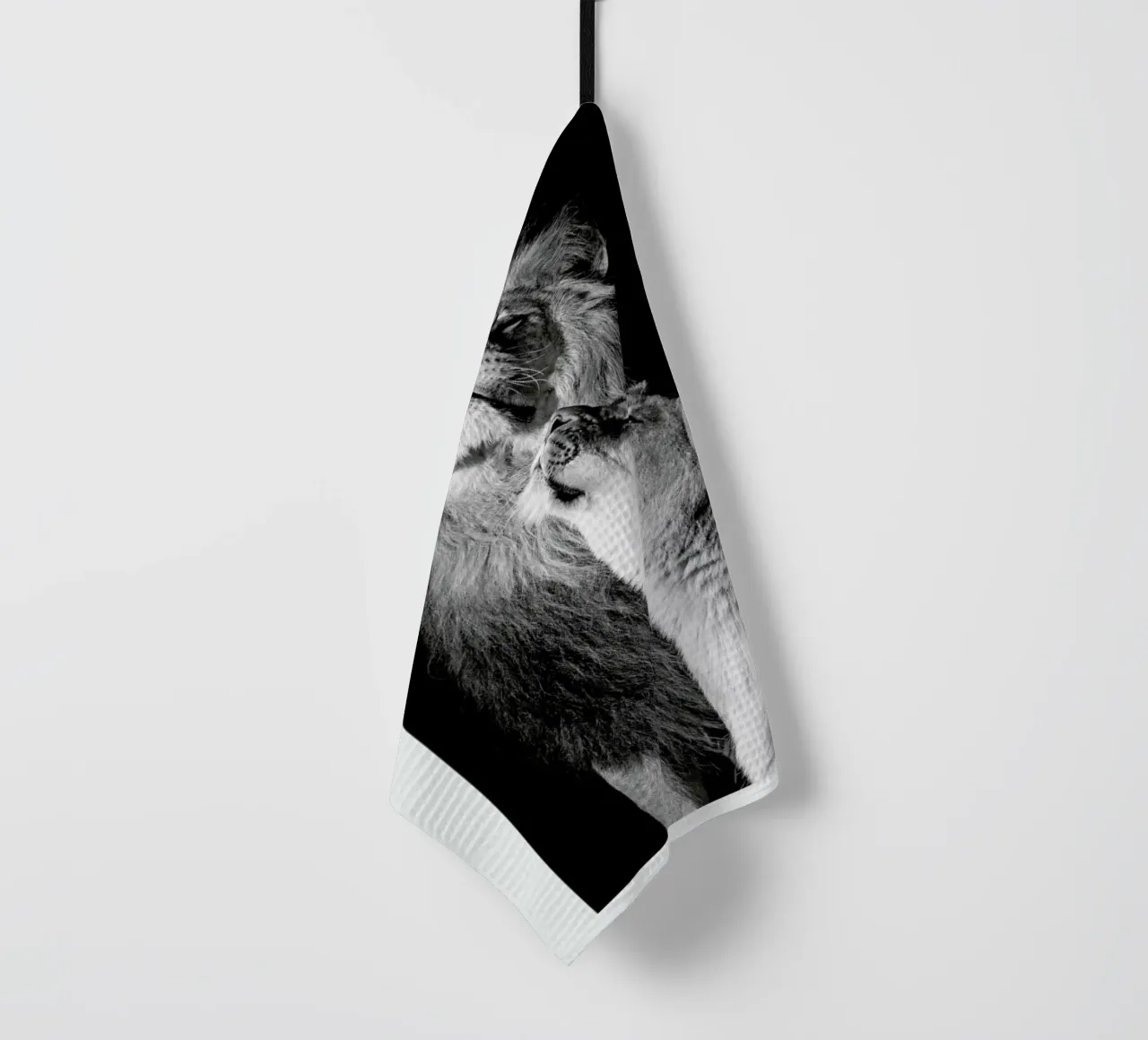 Lions in Love tea towel by Natural Kingdom