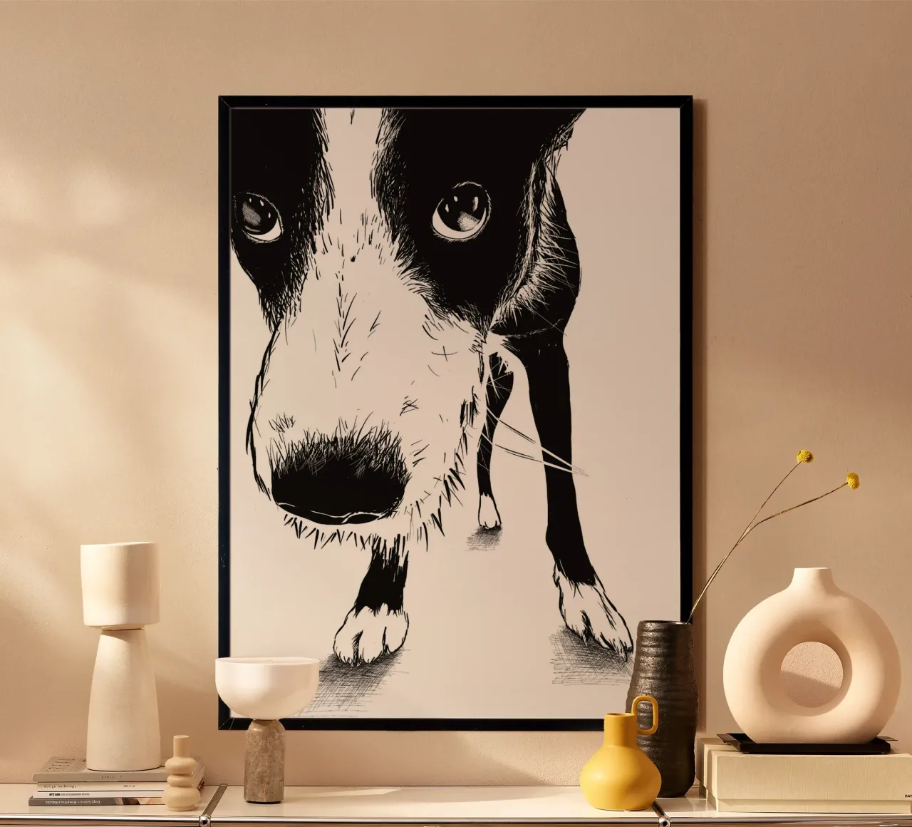 Ritratto di cane poster da Stella-Illustrations