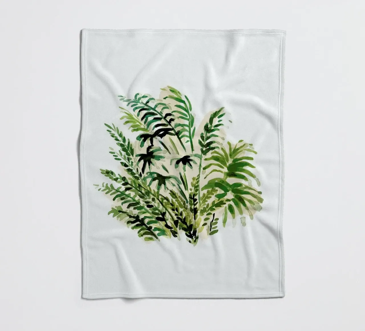 Plants 04 fleece blanket by Farina Kuklinski