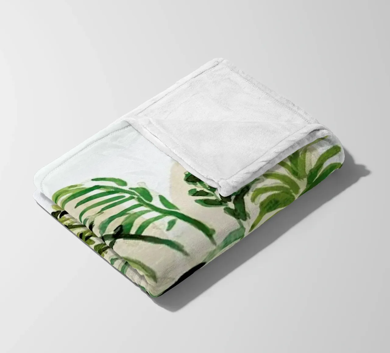 Plants 04 fleece blanket by Farina Kuklinski