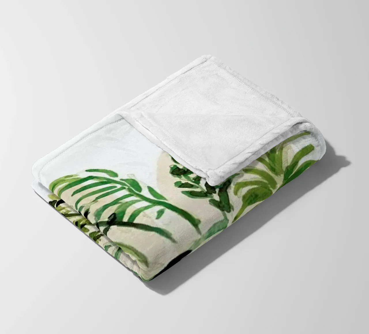 Plants 04 fleece blanket by Farina Kuklinski