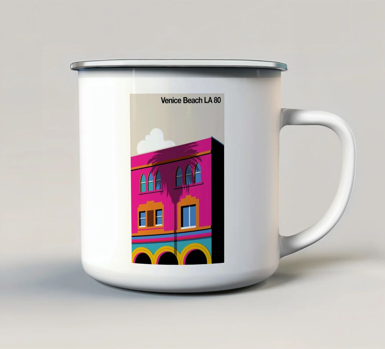 Venice LA 80 tazza in smalto da Bo Lundberg