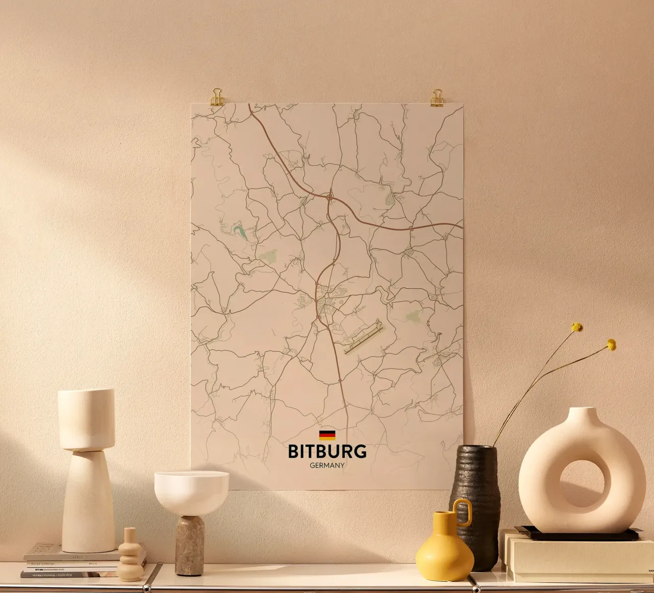 Bitburg DE poster con telaio in plastica da Jacob W MICKELSON