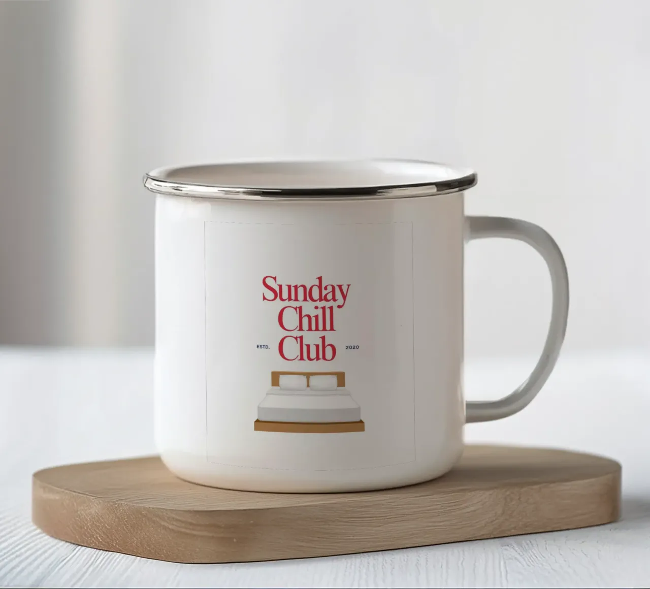 chill! tazza in smalto da Ambition Wall