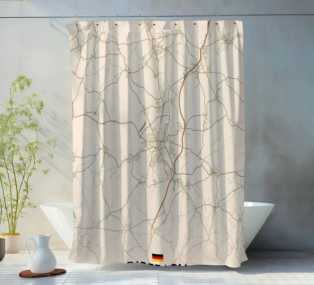 Biberach DE shower curtain by Jacob W MICKELSON