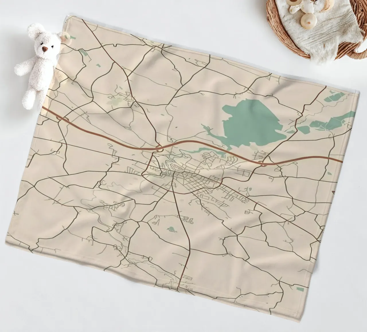Bautzen DE fleece blanket by Jacob W MICKELSON