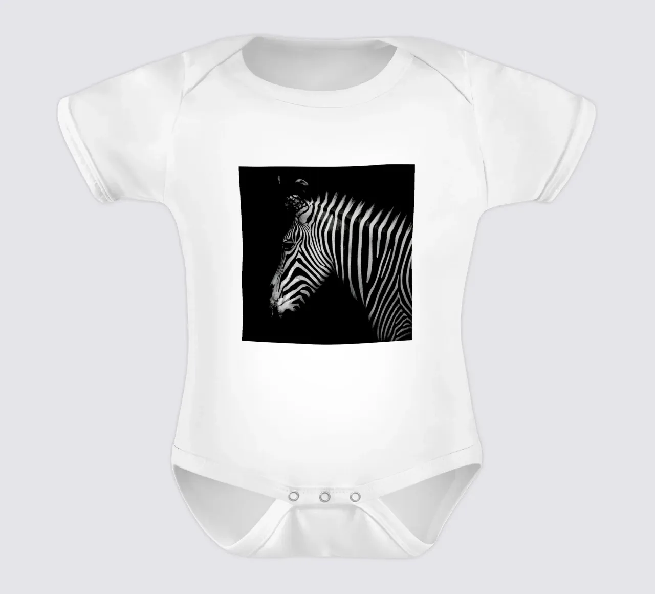 Zebra Profile by Lothare Dambreville body neonato maniche corte da EyeEm Mobile GmbH