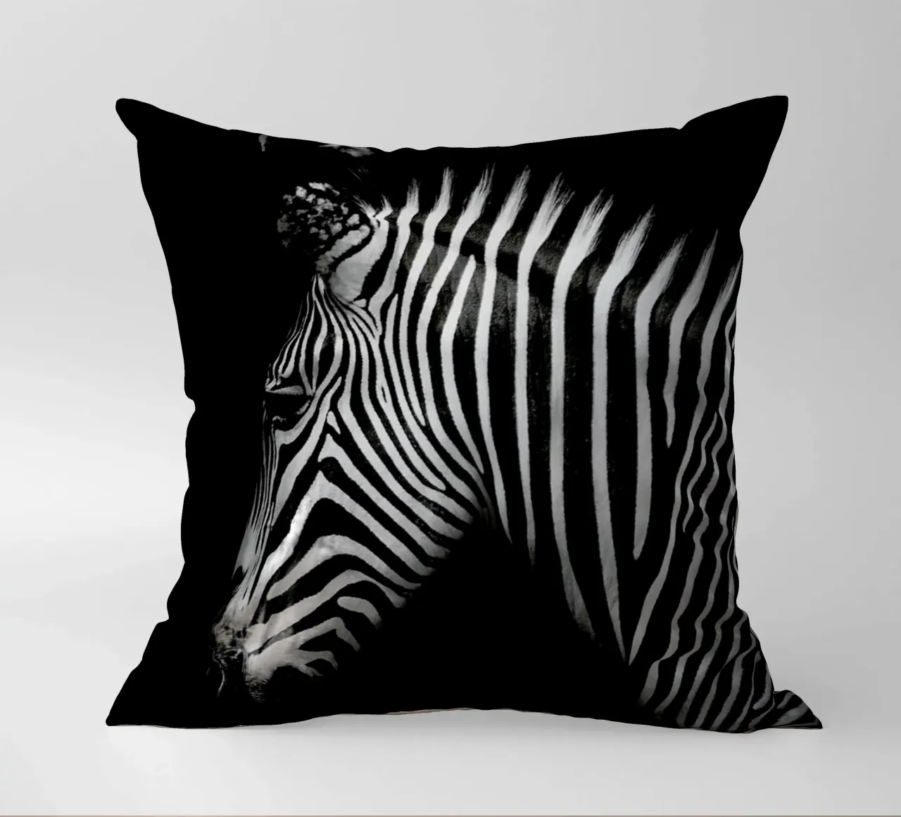 Zebra Profile by Lothare Dambreville cuscino da EyeEm Mobile GmbH