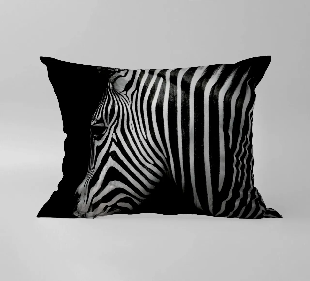 Zebra Profile by Lothare Dambreville cuscino da EyeEm Mobile GmbH