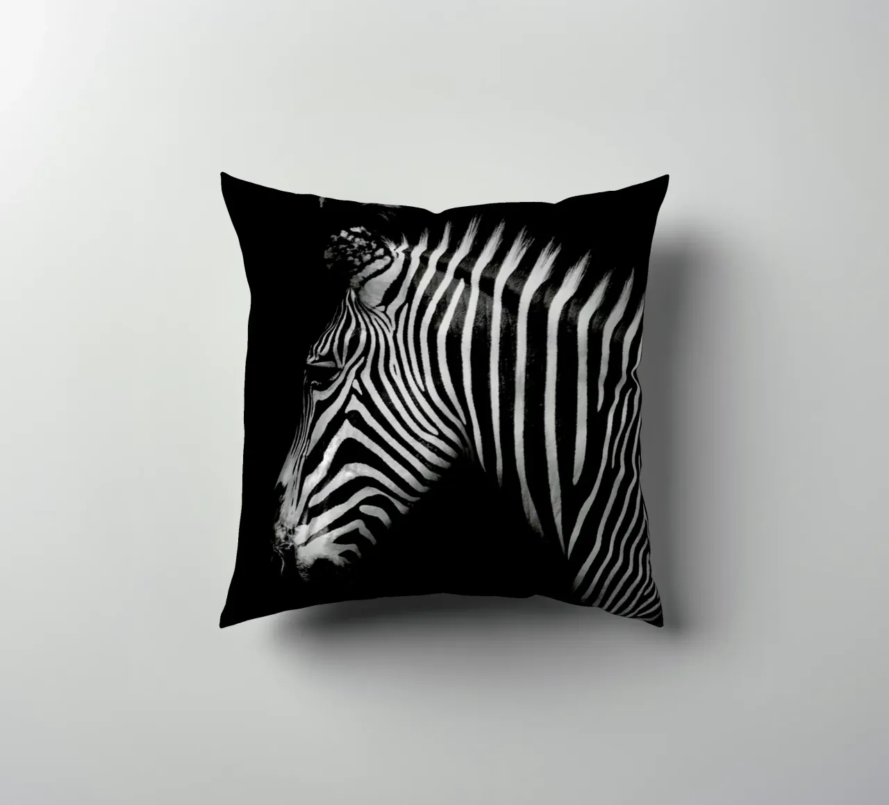 Zebra Profile by Lothare Dambreville cuscino da EyeEm Mobile GmbH
