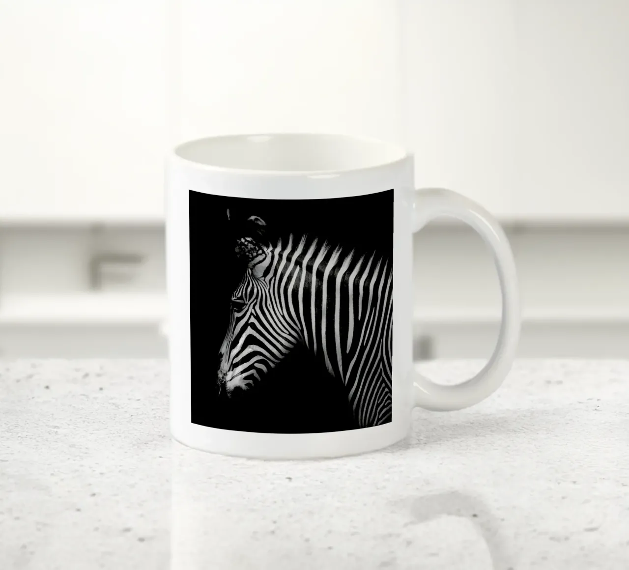 Zebra Profile by Lothare Dambreville tazza in ceramica da EyeEm Mobile GmbH
