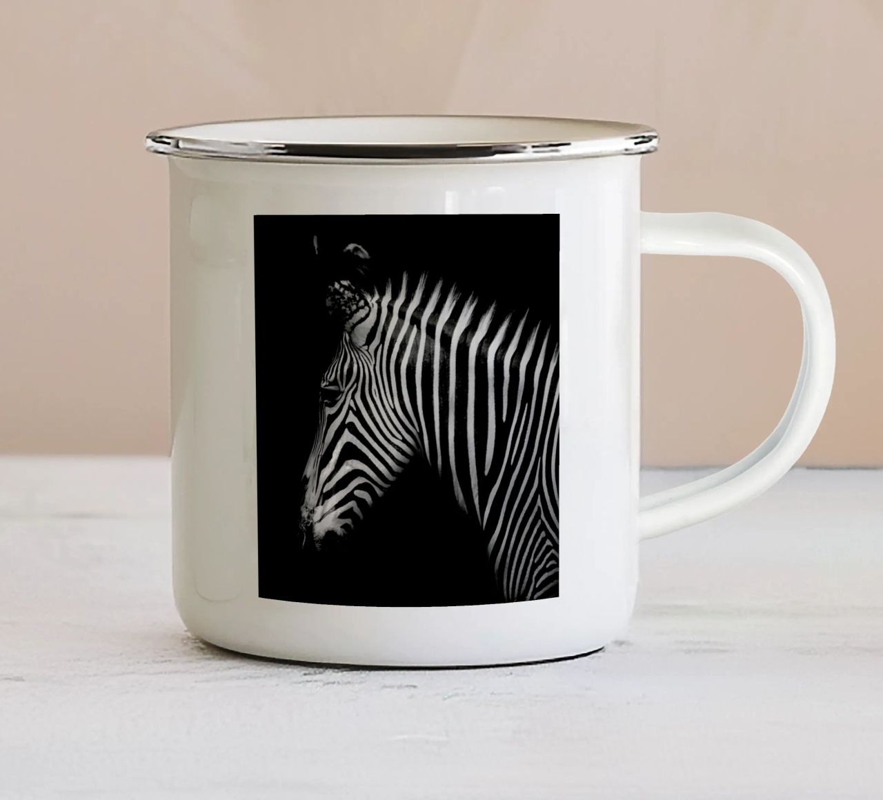 Zebra Profile by Lothare Dambreville tazza in smalto da EyeEm Mobile GmbH