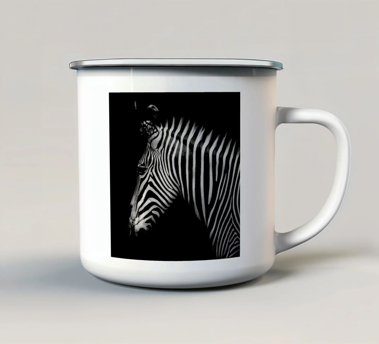 Zebra Profile by Lothare Dambreville tazza in smalto da EyeEm Mobile GmbH