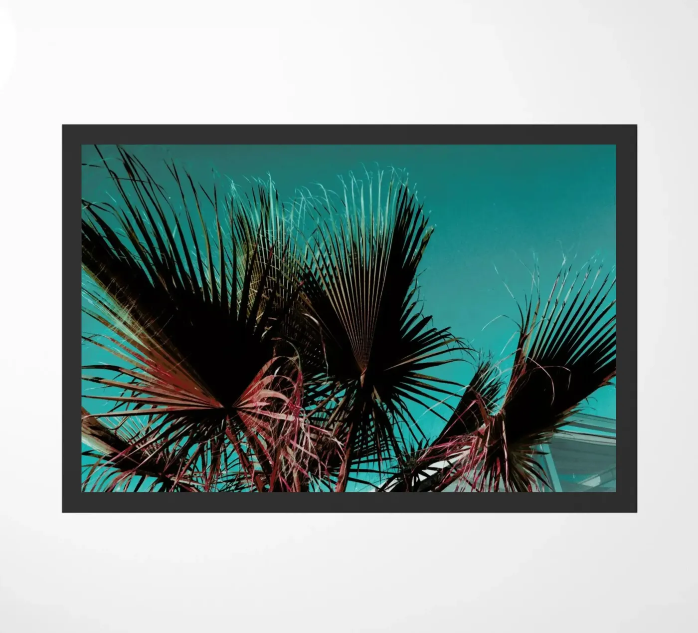Palms IV deurmat van Sebastian Hilgetag