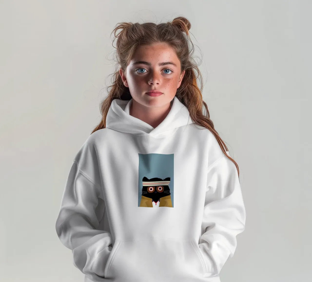 Cat - Tenenbaum Kinder Hoodie von Doozal